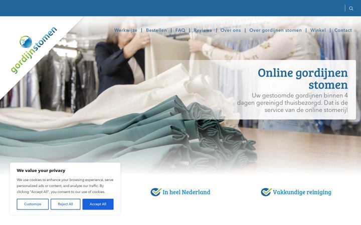 Screenshot of gordijnstomen.nl
