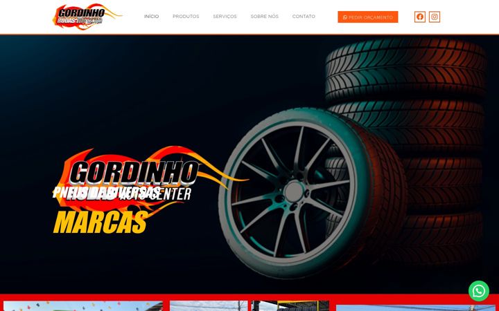 Screenshot of gordinhorodas.com.br