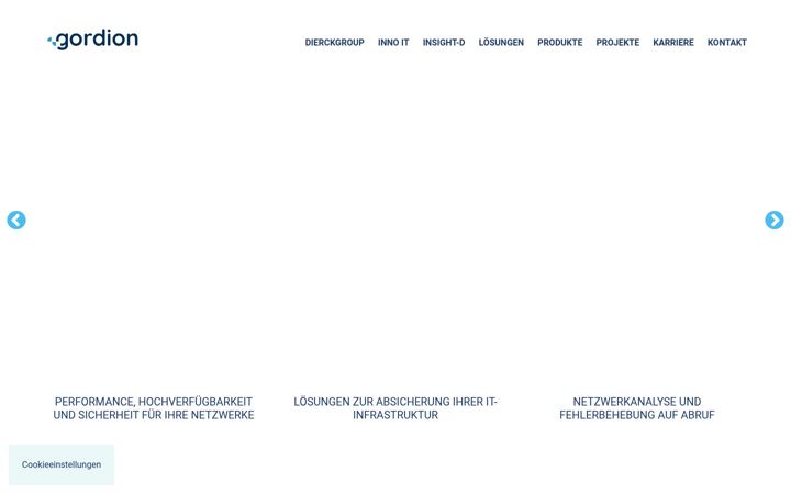 Screenshot of gordion.de
