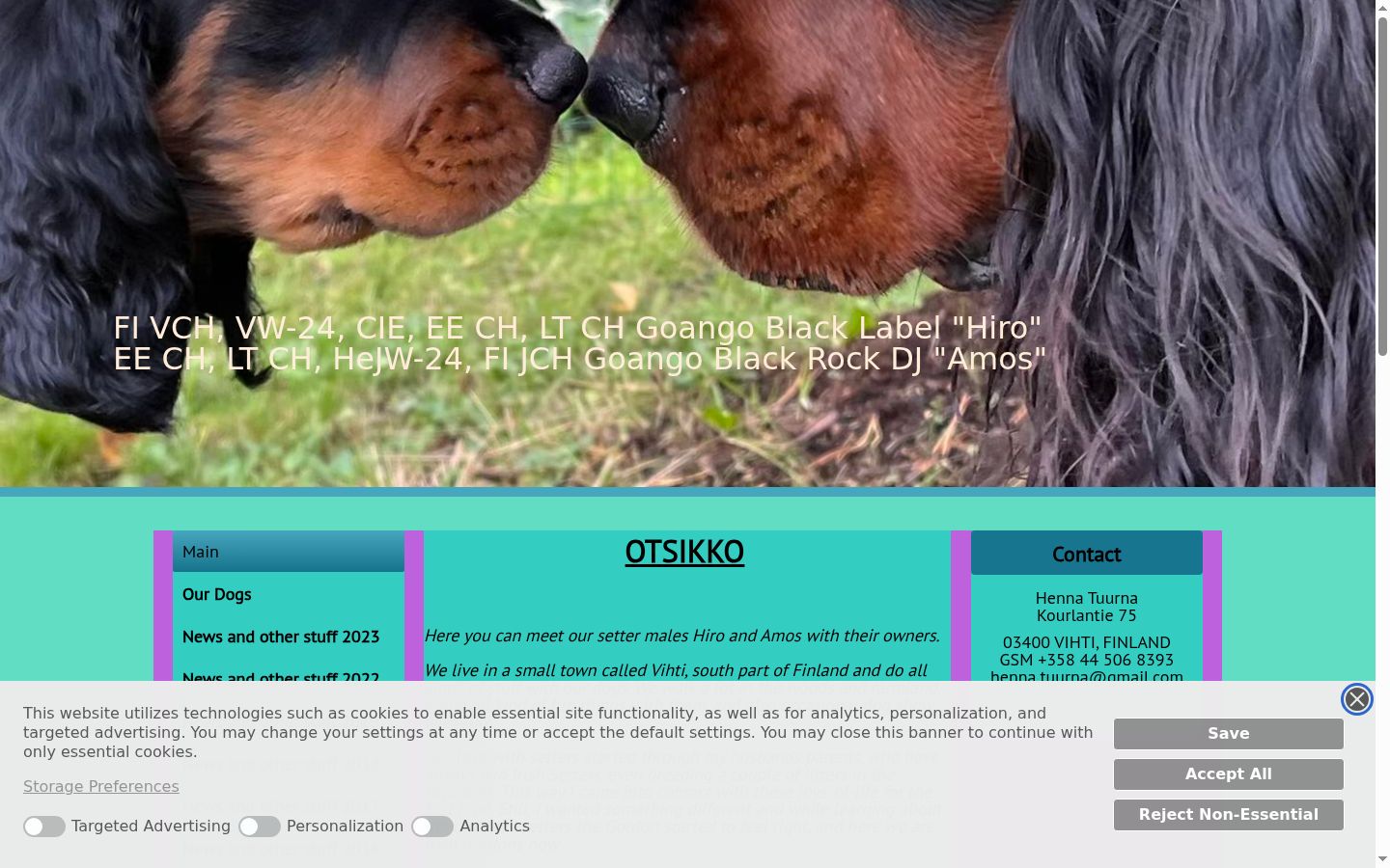Screenshot des Einwilligungsbanners vor jeglicher Interaktion