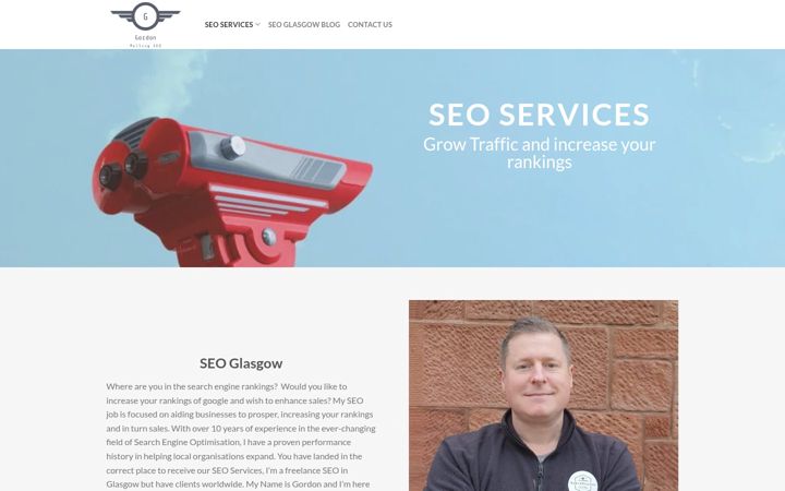 Screenshot of gordonmellingseo.com