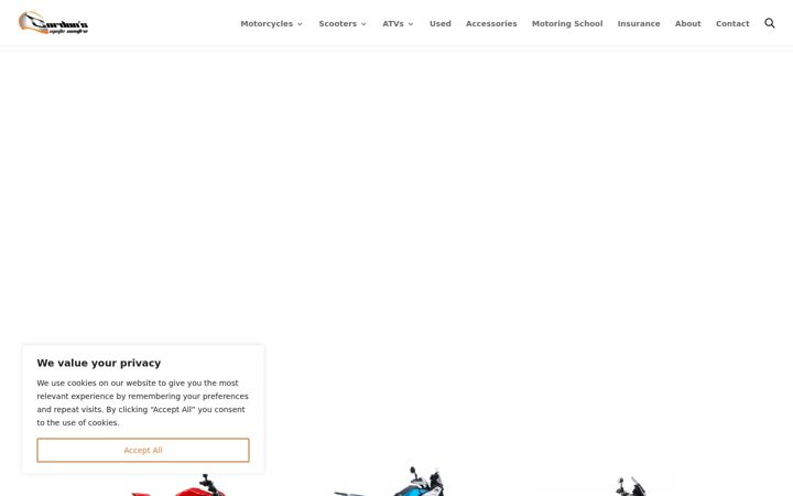 Screenshot of gordonsmoto.com