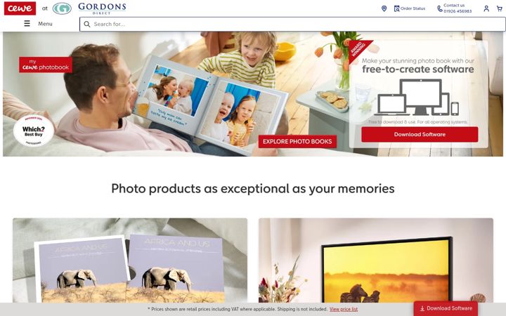 Screenshot of gordonsphotos.com