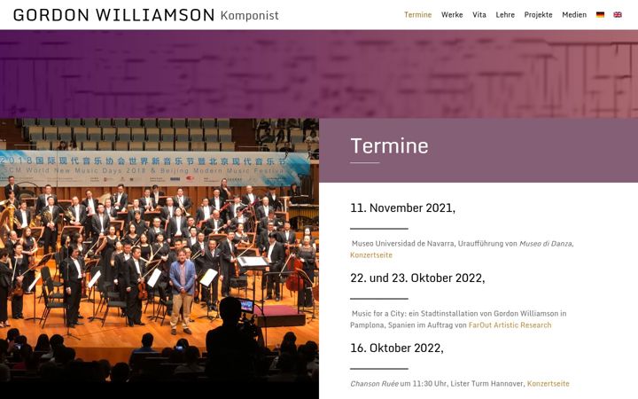 Screenshot of gordonwilliamson.de
