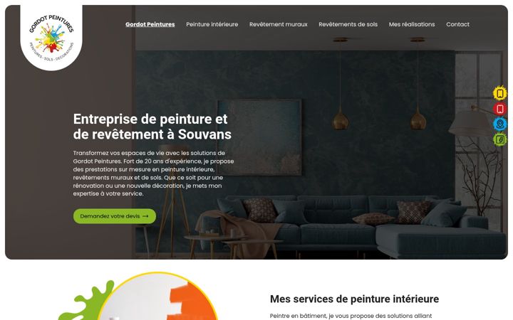 Screenshot of gordot-peintures.fr