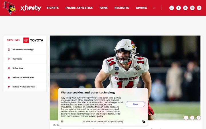 Screenshot di goredbirds.com
