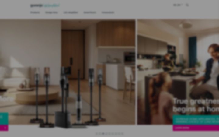 Screenshot of gorenje.ch