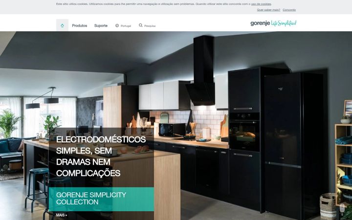 Screenshot of gorenje.com.pt