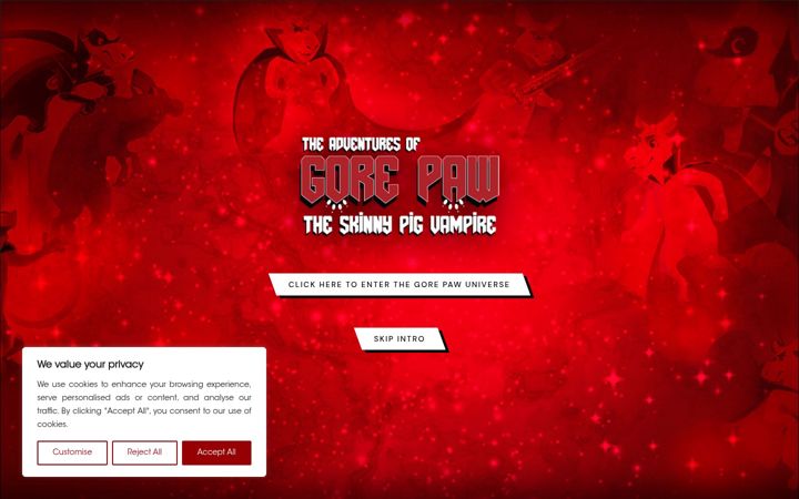 Screenshot of gorepaw.com