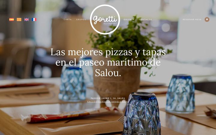Screenshot of gorettisalou.com