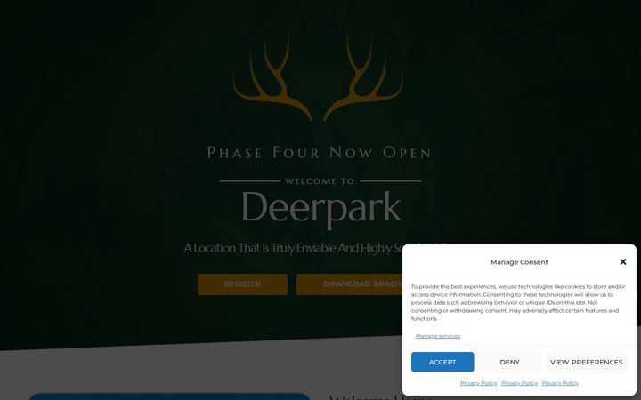 Screenshot of goreynewhomes.ie