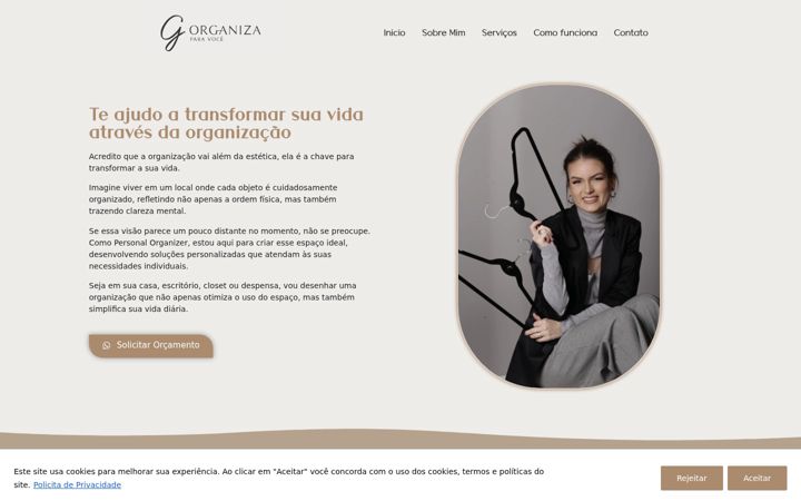 Screenshot of gorganizaparavoce.com.br