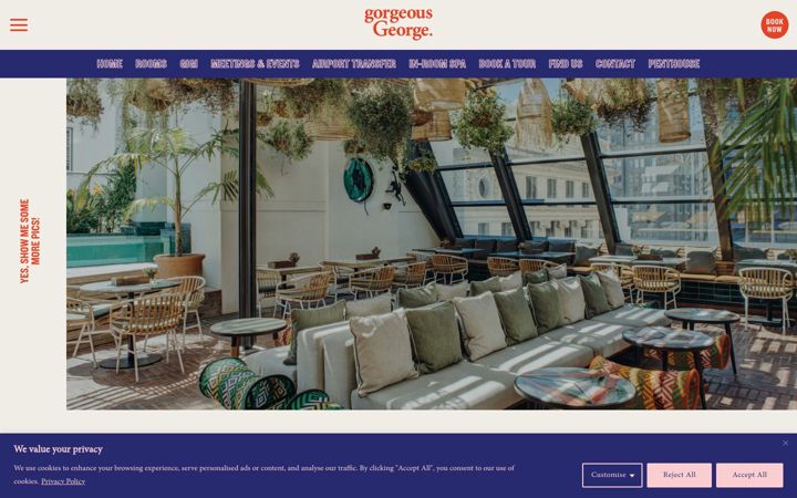 Screenshot of gorgeousgeorge.co.za