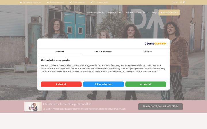 Screenshot of gorgeousyou.nl
