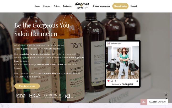 Screenshot of gorgeousyoubyrox.nl