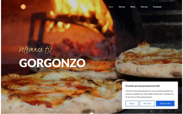 Screenshot of gorgonzo.no