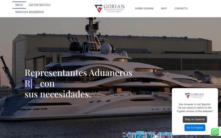 Screenshot of gorian.es