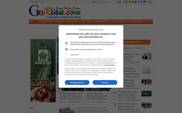 Screenshot of goriau.com