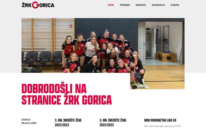 Snímek obrazovky goricausrcu.hr