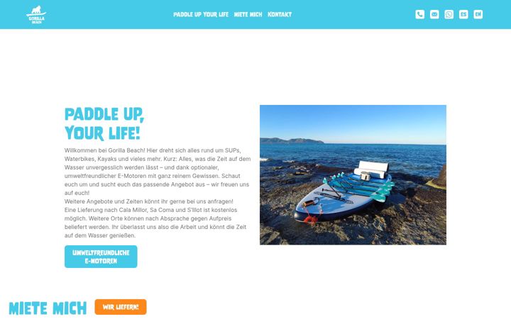 Screenshot of gorilla-beach.com