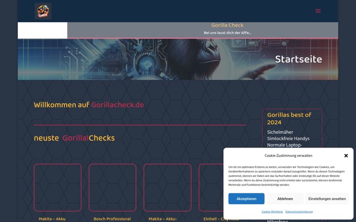 Screenshot of gorillacheck.de