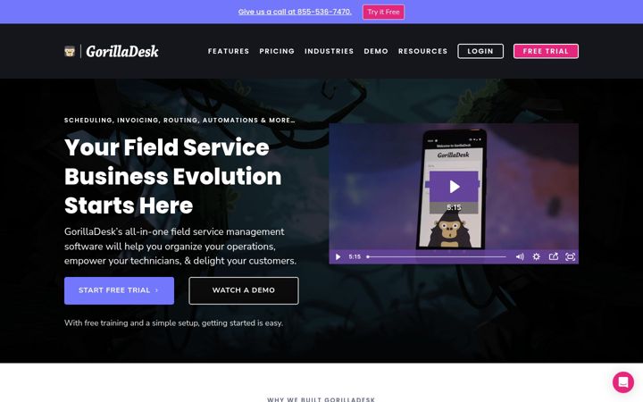 Screenshot of gorilladesk.com