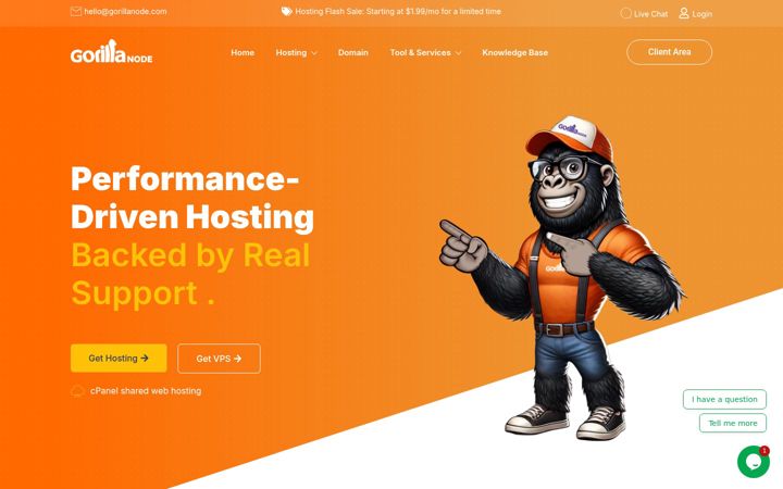 Screenshot van gorillanode.com