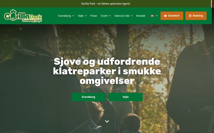 Screenshot of gorillapark.dk