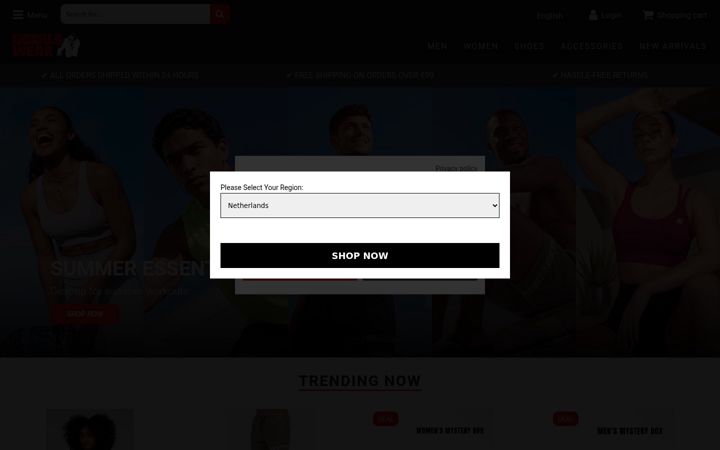 Screenshot of gorillawear.com
