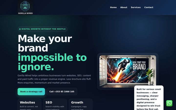 Screenshot of gorillawired.com