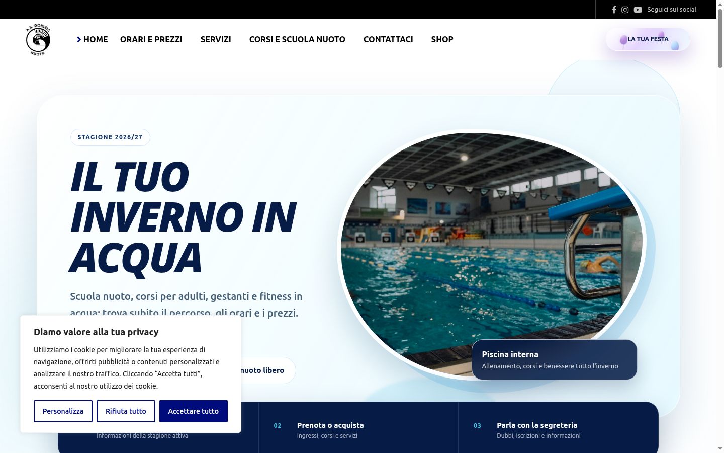 Sutikimo reklamjuostės, rodytos prieš bet kokią sąveiką, ekrano kopija