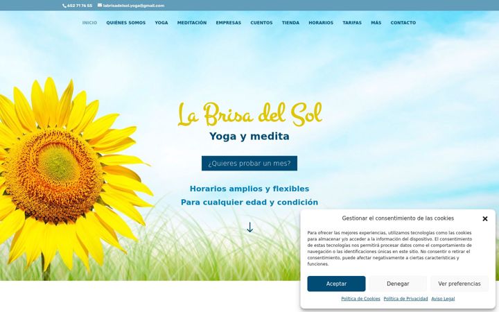 Screenshot of gorlizyogaymedita.com