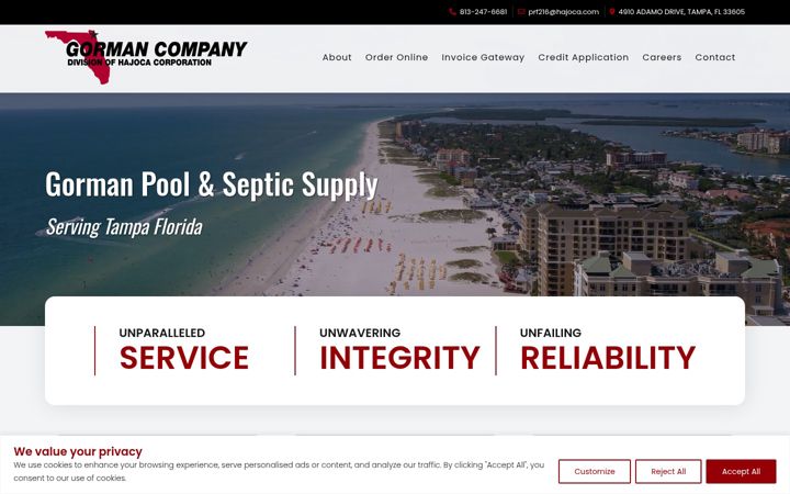 Screenshot of gormantampa.com