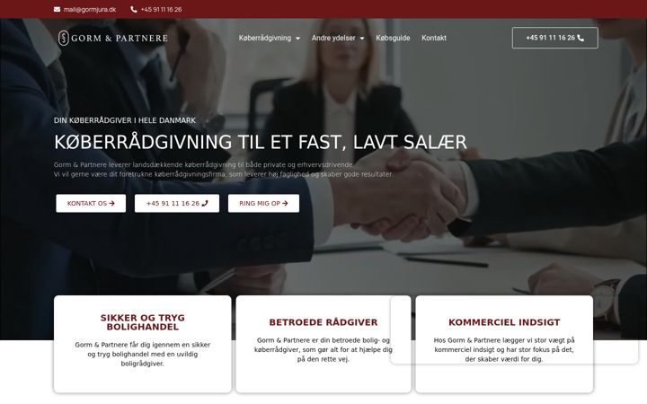 Screenshot of gormjura.dk