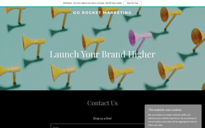 Screenshot of gorocketmarketing.com