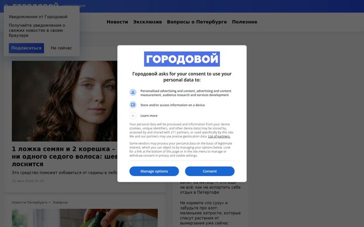 Screenshot of gorodovoy.ru