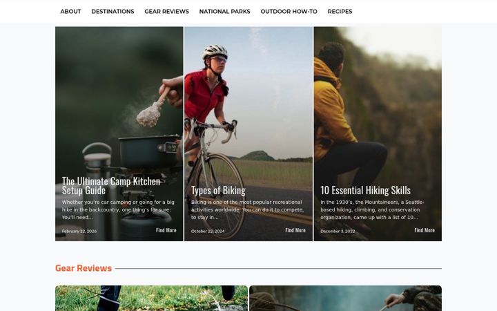 Screenshot of gorp.com