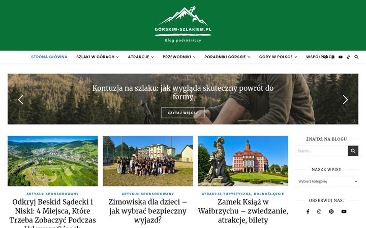 Screenshot of gorskim-szlakiem.pl