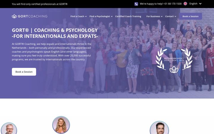 Screenshot of gortcoaching.com
