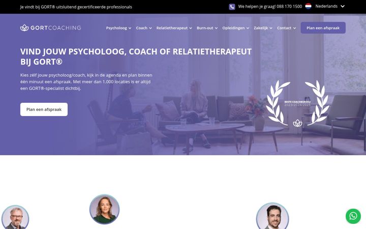 Screenshot of gortcoaching.nl