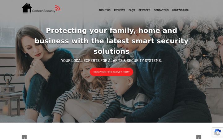 Screenshot of gortechsecurity.com