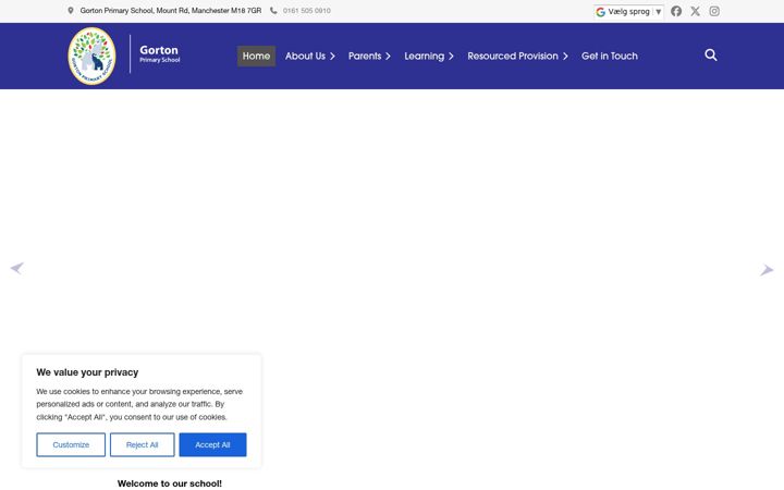 Screenshot of gorton-manchester.org.uk