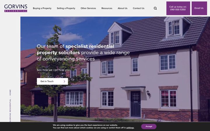 Screenshot of gorvinsresidential.com