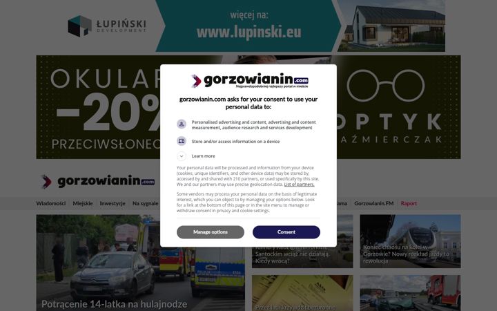Screenshot of gorzowianin.com