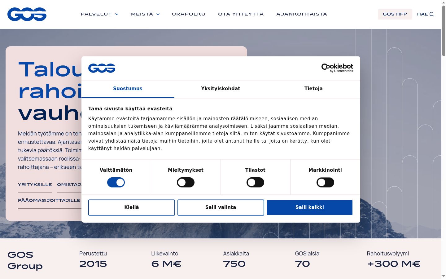 Zrzut ekranu banera zgody wyświetlanego przed jakąkolwiek interakcją