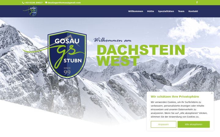 Screenshot of gosaustubn.at