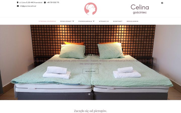 Screenshot of goscinieccelina.pl