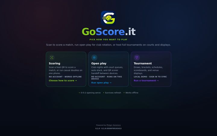 Screenshot of goscore.it