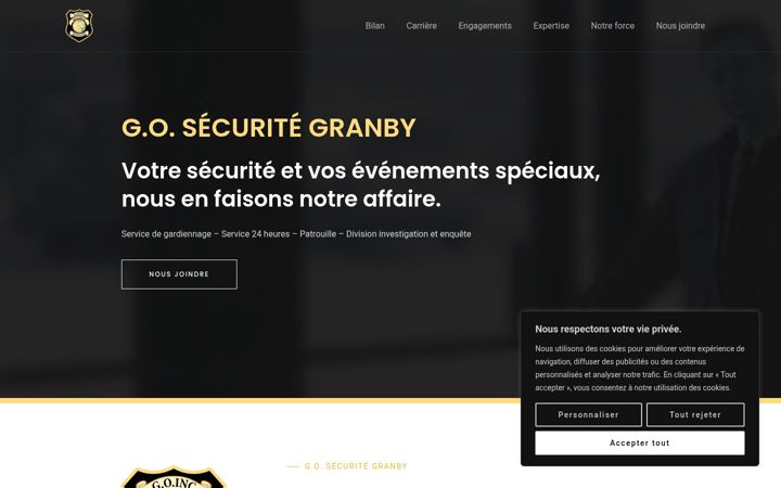 Screenshot of gosecurite.com