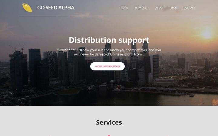 Screenshot of goseedalpha.com